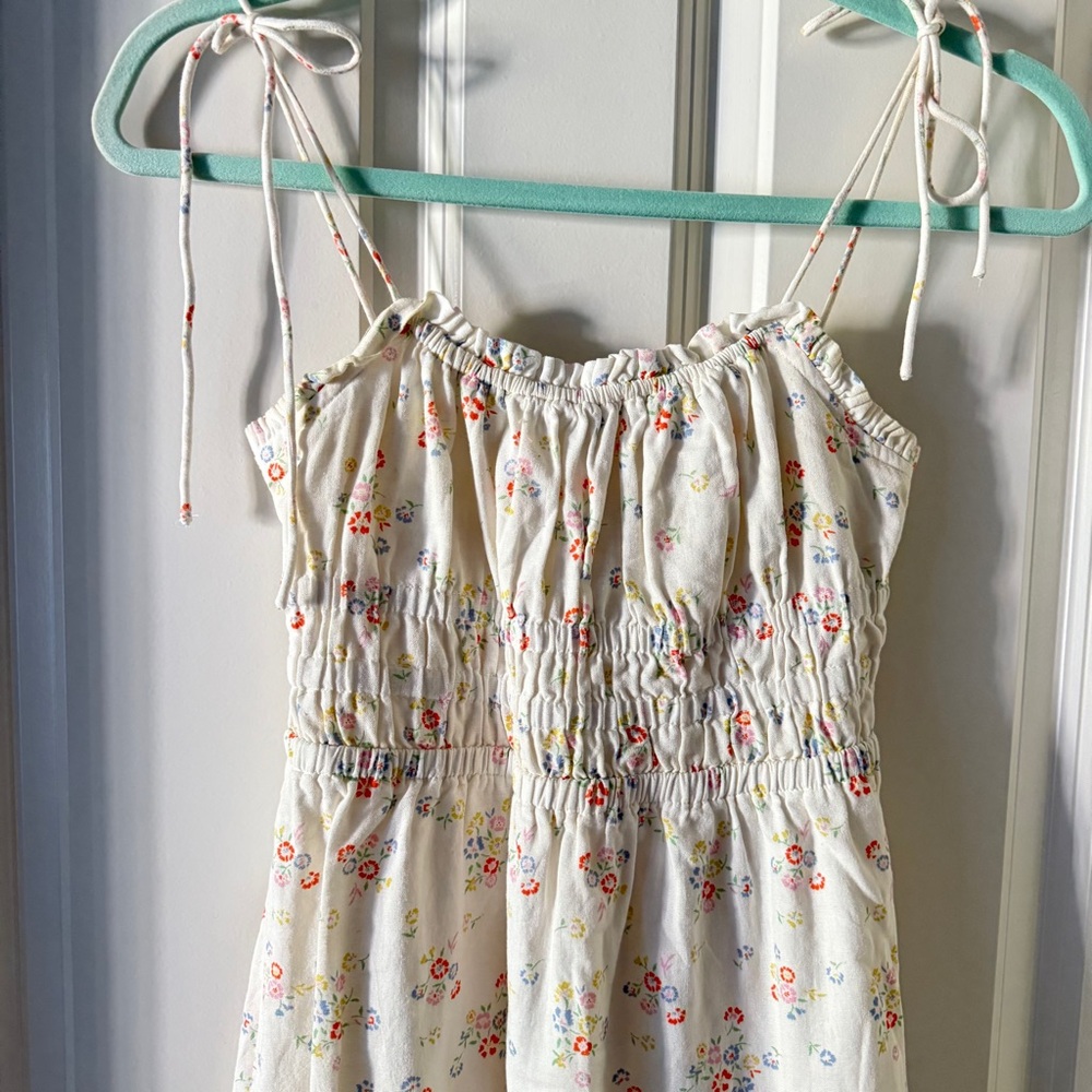 Billabong x Wrangler Floral Little Damsel Dress in Salt Crystal - Picture 7 of 11
